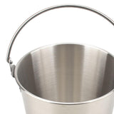 Maxbell Ice Bucket Cooling Tool with Handle Storage Bucket for Restaurant Hotel 700ML Argent