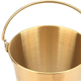 Maxbell Ice Bucket Cooling Tool with Handle Storage Bucket for Restaurant Hotel 700ML Aureate