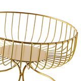 Maxbell Light Luxury Durable Fruit Basket Stand Storing Holder for Vegetable Farmhouse Aureate