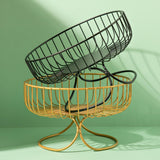 Maxbell Light Luxury Durable Fruit Basket Stand Storing Holder for Vegetable Farmhouse Aureate