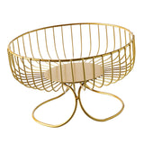 Maxbell Light Luxury Durable Fruit Basket Stand Storing Holder for Vegetable Farmhouse Aureate
