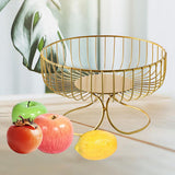 Maxbell Light Luxury Durable Fruit Basket Stand Storing Holder for Vegetable Farmhouse Aureate