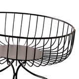 Maxbell Light Luxury Durable Fruit Basket Stand Storing Holder for Vegetable Farmhouse Black