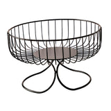 Maxbell Light Luxury Durable Fruit Basket Stand Storing Holder for Vegetable Farmhouse Black
