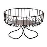 Maxbell Light Luxury Durable Fruit Basket Stand Storing Holder for Vegetable Farmhouse Black