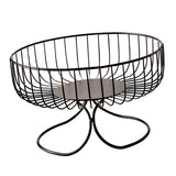Maxbell Light Luxury Durable Fruit Basket Stand Storing Holder for Vegetable Farmhouse Black
