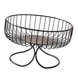 Maxbell Light Luxury Durable Fruit Basket Stand Storing Holder for Vegetable Farmhouse Black