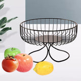 Maxbell Light Luxury Durable Fruit Basket Stand Storing Holder for Vegetable Farmhouse Black