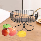 Maxbell Light Luxury Durable Fruit Basket Stand Storing Holder for Vegetable Farmhouse Black