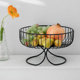 Maxbell Light Luxury Durable Fruit Basket Stand Storing Holder for Vegetable Farmhouse Black