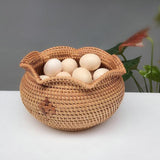 Maxbell Wicker Vegetable Holder Rack Table Organizer Serving Bowls for Kitchen