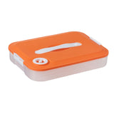 Maxbell Dumpling Storage Box Dumpling Organizer Bins for Kitchen  1 Layer Orange