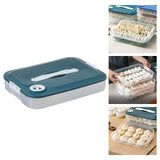 Maxbell Dumpling Storage Box Dumpling Organizer Bins for Kitchen  1 Layer Green