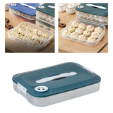 Maxbell Dumpling Storage Box Dumpling Organizer Bins for Kitchen  1 Layer Green