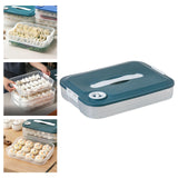 Maxbell Dumpling Storage Box Dumpling Organizer Bins for Kitchen  1 Layer Green