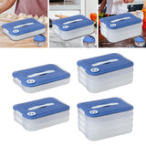 Maxbell Dumplings Organizer for Home Kitchen Clear, Durable PP Material Easily Clean Single floor