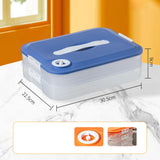 Maxbell Dumplings Organizer for Home Kitchen Clear, Durable PP Material Easily Clean second floor