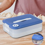 Maxbell Dumplings Organizer for Home Kitchen Clear, Durable PP Material Easily Clean second floor