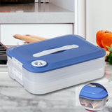 Maxbell Dumplings Organizer for Home Kitchen Clear, Durable PP Material Easily Clean second floor