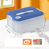 Maxbell Dumplings Organizer for Home Kitchen Clear, Durable PP Material Easily Clean three floors