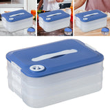 Maxbell Dumplings Organizer for Home Kitchen Clear, Durable PP Material Easily Clean three floors