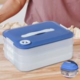 Maxbell Dumplings Organizer for Home Kitchen Clear, Durable PP Material Easily Clean three floors