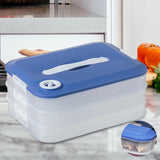 Maxbell Dumplings Organizer for Home Kitchen Clear, Durable PP Material Easily Clean three floors