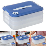 Maxbell Dumplings Organizer for Home Kitchen Clear, Durable PP Material Easily Clean three floors