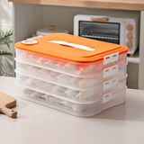 Maxbell Dumplings Organizer for Home Kitchen Clear, Durable PP Material Easily Clean four floors