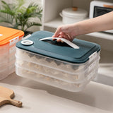 Maxbell Dumplings Organizer for Home Kitchen Clear, Durable PP Material Easily Clean four floors