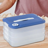 Maxbell Dumplings Organizer for Home Kitchen Clear, Durable PP Material Easily Clean four floors