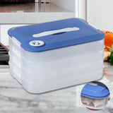 Maxbell Dumplings Organizer for Home Kitchen Clear, Durable PP Material Easily Clean four floors