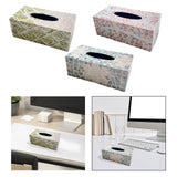 Maxbell Tissue Box Cover Dispenser Tissue Case Facial Tissue Holder for Kitchen Green