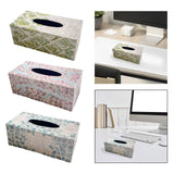 Maxbell Tissue Box Cover Dispenser Tissue Case Facial Tissue Holder for Kitchen Green