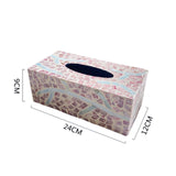 Maxbell Tissue Box Cover Dispenser Tissue Case Facial Tissue Holder for Kitchen Pink