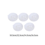 Maxbell 5 Pieces cup Lids Reusable Seal for Travel Family Glass Cups XS