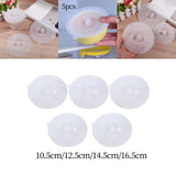 Maxbell 5 Pieces cup Lids Reusable Seal for Travel Family Glass Cups XS