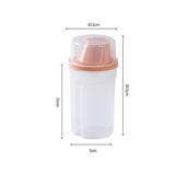 Maxbell Airtight Food Storage Container with Lid Dispenser for Snacks Pantry Kitchen Pink