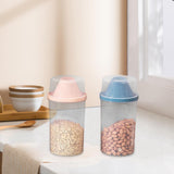 Maxbell Airtight Food Storage Container with Lid Dispenser for Snacks Pantry Kitchen Pink