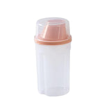 Maxbell Airtight Food Storage Container with Lid Dispenser for Snacks Pantry Kitchen Pink