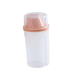 Maxbell Airtight Food Storage Container with Lid Dispenser for Snacks Pantry Kitchen Pink