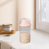 Maxbell Airtight Food Storage Container with Lid Dispenser for Snacks Pantry Kitchen Pink