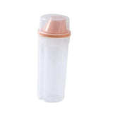 Maxbell Sealed Cereal Container Food Dispenser Rice Storage Bin for Sugar Cereal Pink  Large