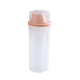 Maxbell Sealed Cereal Container Food Dispenser Rice Storage Bin for Sugar Cereal Pink  Large