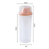 Maxbell Sealed Cereal Container Food Dispenser Rice Storage Bin for Sugar Cereal Pink  Large