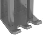 Maxbell Aluminum Toothbrush Holder Storage Rack Wall No Drilling Install Rustpoof Grey