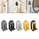 Maxbell Aluminum Toothbrush Holder Storage Rack Wall No Drilling Install Rustpoof Grey