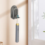 Maxbell Aluminum Toothbrush Holder Storage Rack Wall No Drilling Install Rustpoof Grey