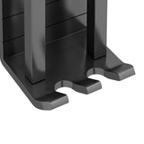 Maxbell Aluminum Toothbrush Holder Storage Rack Wall No Drilling Install Rustpoof Black