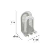 Maxbell Aluminum Toothbrush Holder Storage Rack Wall No Drilling Install Rustpoof Argent